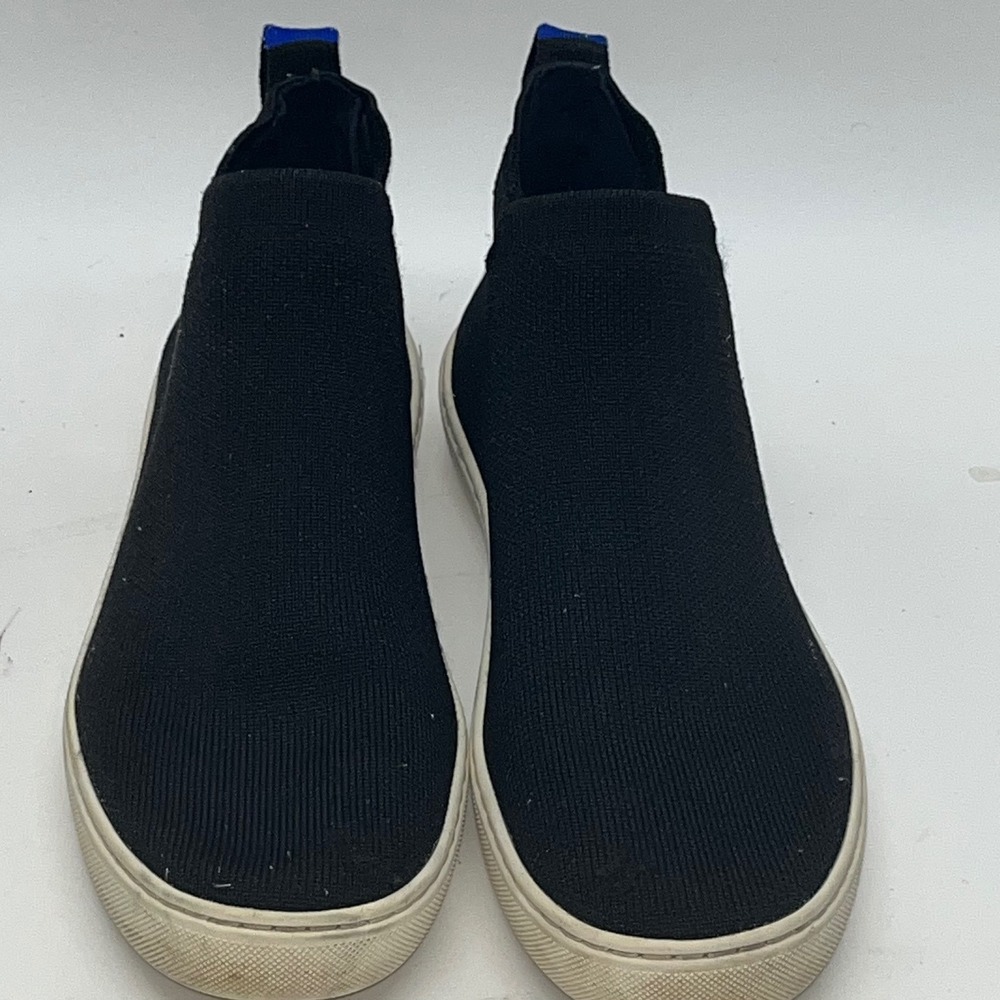 Rothy's Black Knit Ankle Booties Women's Size 8.5 Casual Slip On Shoes